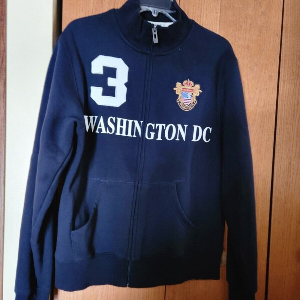 Robin Ruth Zip-up Sweatshirt Jacket L. Washington D.C. New no Tags